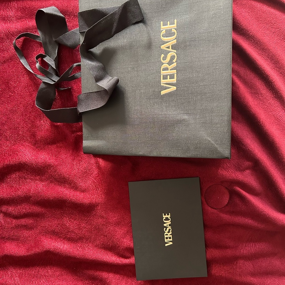 Small Versace Black Gift/Shopping Bag and Envelope